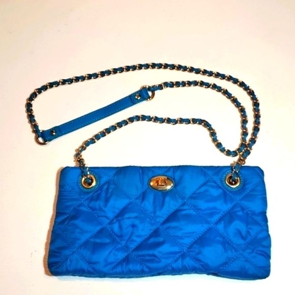 Dkny Handbags - Vintage Crossbody DKNY Quilted Chain Clutch Baguette